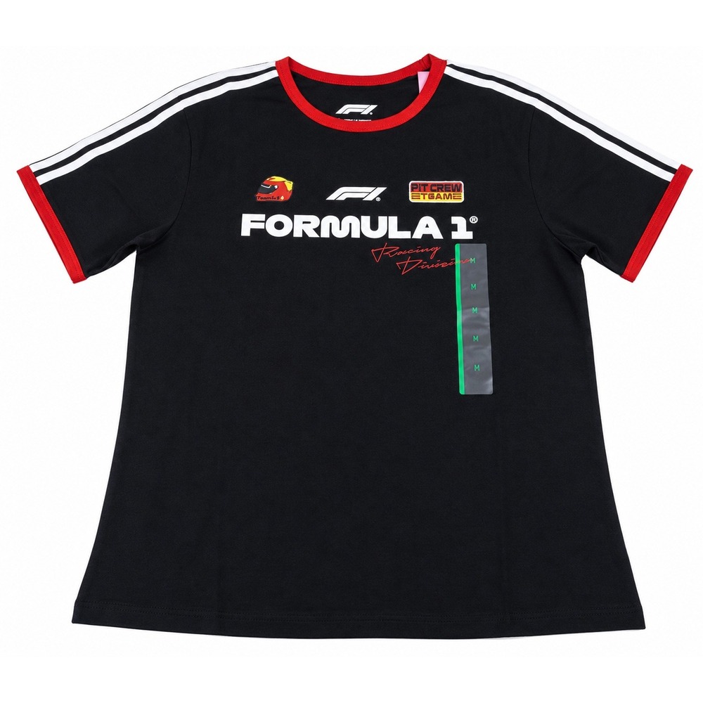 Formula 1 Womens Mediumβ Short Sleeve Graphic T-Shirt Black Racing Division F1